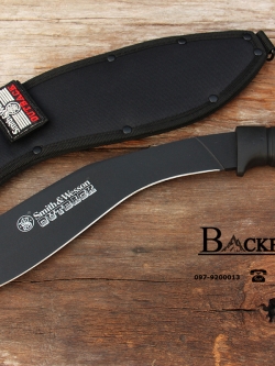 มีดกรูข่าใบตาย S&W รุ่น SWBA OUTBACK ใบดำด้าน ขนาด 17 นิ้ว