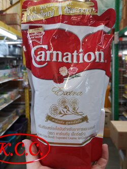 คาร์เนชั่น เอ็กซ์ตร้า Carnation Extra สูตรเข้มข้น ครีมเทียมพร่องไขมัน สำหรับอาหารและเบเกอรี่
