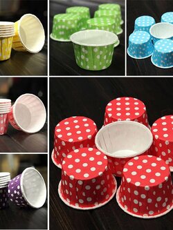 กระทงคัพเค้ก 38/30 คละลาย 5cm. (100ใบ)