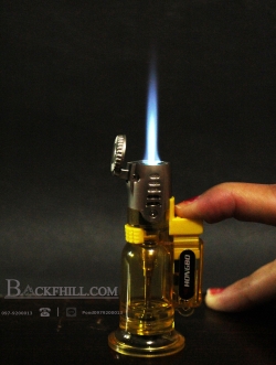 ไฟแช็คแก๊สทรงระฆังไอพ่นเทอร์โบ 1300 องศาเซลเซียส ขนาดพกพา