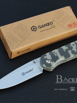 มีดพับ Ganzo กานโซ่ รุ่น G6801-CA / 9CR14 Steel / ของแท้ 100%