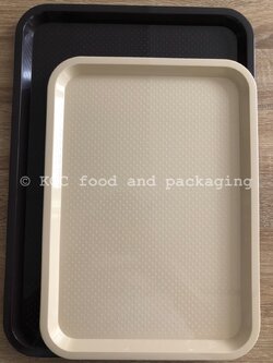 ถาด พลาสติก Size เล็ก 28.7 x 40.3 x 2.2 cm. คละสี