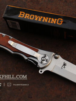 มีดพับ BROWNING หมุด 8 เหลี่ยม Stainless Steel มีด OME เกรดดี