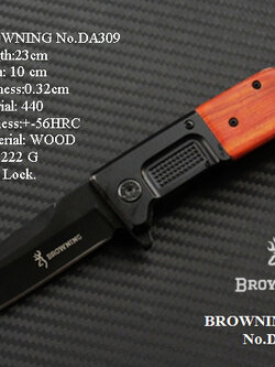 มีดพับ BROWNING DA309 Stainless Steel มีดSurvival Knife ด้ามไม้