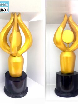 TPR8750 ถ้วยรางวัลเปลวไฟ เนื้อเรซิ่น