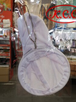 ถุงชงชา ถุงกรองชา ถุงชงกาแฟโบราณ มีด้ามจับสแตนเลส ใหญ่ ไซส์ L (ราคาต่อ 1 ชิ้น)