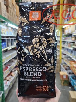 กาแฟคั่ว เอสเปรสโซ่ เบลนด์ (หัวสิงห์ 3ดาว) 500กรัม