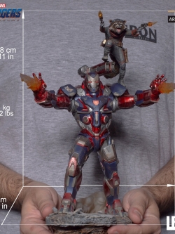 Iron Studios BDS Art Scale 1/10 Avengers: Endgame - Iron Patriot & Rocket