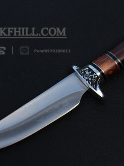 มีดใบตาย COLUMBIA รุ่นA051-4 มีดทรงโรมัน ด้ามจับ ลายคลาสสิค ไม้อย่างดี พร้อมซองไนลอน