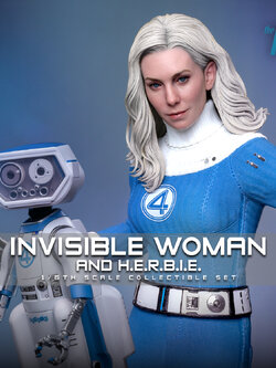 25/08/2568 Hot Toys MMS824 The Fantastic Four: First Steps - Invisible Woman and H.E.R.B.I.E.