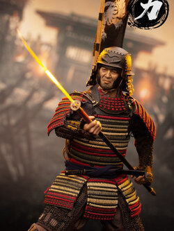 POPTOYS EX044 1/6 Ashigaru Trio First Bomb Li Ashigaru Saiga Helmet