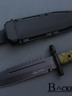 มีดใบตาย COLUMBIA รุ่น 1918B Hunting Survival Knife มีดเดินป่าทรงสวย พร้อมซอง ABS แข็ง ขนาด 13 นิ้ว