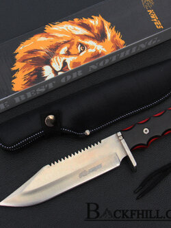 มีดใบตาย COLUMBIA รุ่น S032A 5Cr15mov สปาตาใบหนา ด้ามจับ Micarta อย่างดี พร้อมซองไนลอน