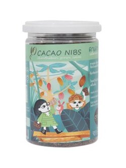 คาเคานิบส์ คีโต เจ ช็อกชิพไร้น้ำตาล (เมล็ดโกโกกระเทาะเปลือก)ทำจากเมล็ดโกโก้จันทบุรี ตรา บีนทูบาร์ CACAO NIBS
