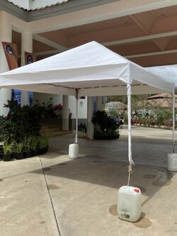 เต็นท์เช่าขนาดกว้าง3ยาว3เมตร(3x3) ทรงปิรามิดสีขาวเหมาะสำหรับงานจัดงานทุกประเภท