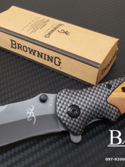 มีดพับ BROWNING X50 ด้ามไม้คาร์บอน