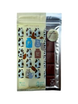 ช็อกโกแลตรสนม ตรา บีนทูบาร์ ทำจากไขมันโกโก้แท้ น้ำตาลต่ำ Milk Chocolate Low Sugar Bean To Bar Brand