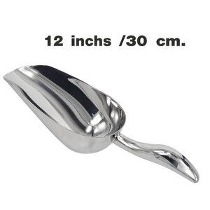 ที่ตักน้ำแข็ง กรวยตักวัตถุดิบ กรวยตักน้ำแข็ง ขนาด 12 นิ้ว ด้ามโค้ง 1606-022