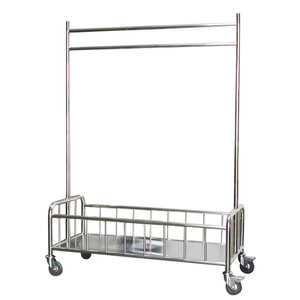 รถเข็นราวแขวนผ้า และ พร้อมเก็บผ้า สแตนเลส 0607-007