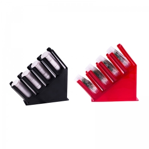 กล่องใส่แก้ว หรือ ที่ใส่แก้ว ทรงเฉียง 4 ช่อง