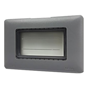 NANO ฝาปิดกันน้ำ มีพลาสติกใสแบบนิ่ม Classic Series สีเทา รุ่น NANO-416G (60 ชิ้น/กล่อง)