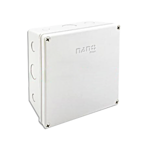 กล่องกันน้ำสีขาว 8"x8" x4" รุ่นนาโนพลัส 206W-NNP (16 ชิ้น / กล่อง)