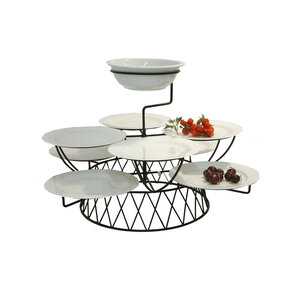 Food display stand M-Mesh (whole set price, including bowl set)