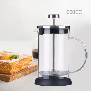 เฟรนช์เพรส กาชงชา และ กาแฟ ตีฟองนม 600 CC