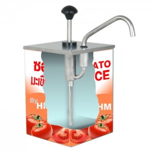 หัวปั้มซอส 1 หัว กล่องสแตนเลส สี่เหลี่ยม