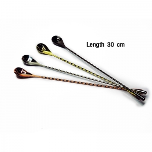 ช้อนบาร์ ยาว 30 cm. ปลายด้ามเป็นที่ผสม 1630-011