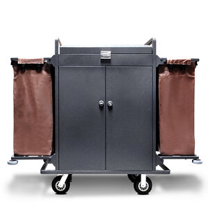 รถเข็นแม่บ้าน ทำความสะอาด รถเข็นโรงแรม 1401-036