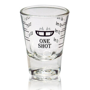แก้วดีลิซิโอ้ One shot สเกลสีดำ 1610-050
