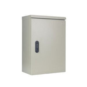 KJL ตู้ไฟกันน้ำ KBJR 11 ตู้กันฝุ่นกันน้ำฝา 1 ชั้น หลังคาเสมอฝา IP55 ขนาด 500x600x250mm สีน้ำตาลย่น JR11