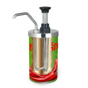 หัวปั้มซอส 1 หัว สแตนเลสกลม 1616-023