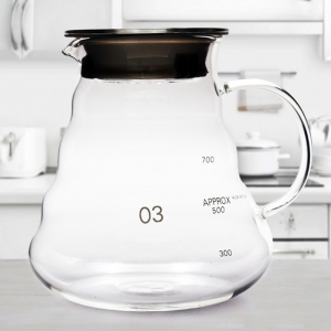 โถแก้ว ดริปกาแฟ 800 ml. สำหรับรองน้ำกาแฟหยด