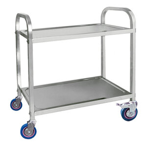 Stainless Cart 2 Layer wheel 4 inchs