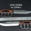 มีด COLUMBIA ใบตายการ์ดเหล็ก รุ่น XF69-1