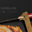 มีดใบตาย COLUMBIA รุ่น S032A 5Cr15mov สปาตาใบหนา ด้ามจับ Micarta อย่างดี พร้อมซองไนลอน
