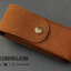 ซองมีดพับหนังแท้ BACKFHILL รุ่น Co.06 ขนาด 6 " ( กระดุมทองเหลือง ) สำหรับใส่มีดพับที่มีขนาด 6 นิ้ว ( วัสดุหนังกลับด้านสีน้ำตาล )