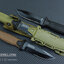 มีดใบตายสายลุย Gerber Strong Arm Semi Serrated Fixed Blade OEM สีเขียวทหาร