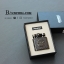 ไฟแชคทองเหลืองแท้ Honest Promise Luxury Lighter สีเงินรมดำ ลายเข็มทิศคลาสสิค ของแท้ 100%
